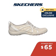 Skechers Online Exclusive Women Active Breathe-Easy Floral Stare Shoes - 100065-NAT Air-Cooled Memory Foam