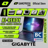 Gigabyte AORUS Master 16 Gaming Laptop — Elite Visuals — RTX 5080 - 16" OLED 240Hz - Ultra 9 - 32GB 