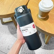 hot 1.2L Large Capacity Thermo Bottle with Straw Stainless Steel Thermal Water Bottle Keep Cold and 