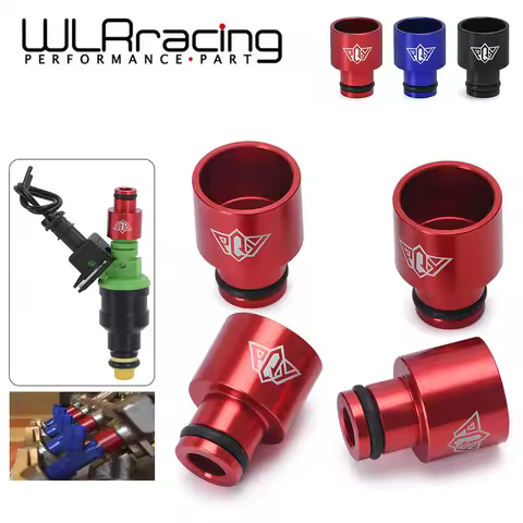 4 Pieces Racing PQY Fuel Injector Top Hats Adapters For RDX Injectors B16 B18 D16Z D16Y Car Accessor