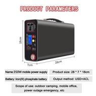 Power Station Solar Portable Camping Outdoor Power Supply Generator Emergency Silent 350W