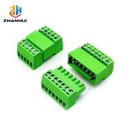 2/5/10 Pairs 2EDGRK 15EDGRK-2.54mm Aerial Butt Screw Terminal Block - 2-12P Male Plug Female Socket