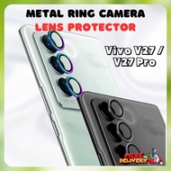 Vivo V27 Pro / Vivo V27E / Vivo V27 Sapphire Metal Ring Camera Lens Protector Tempered Glass
