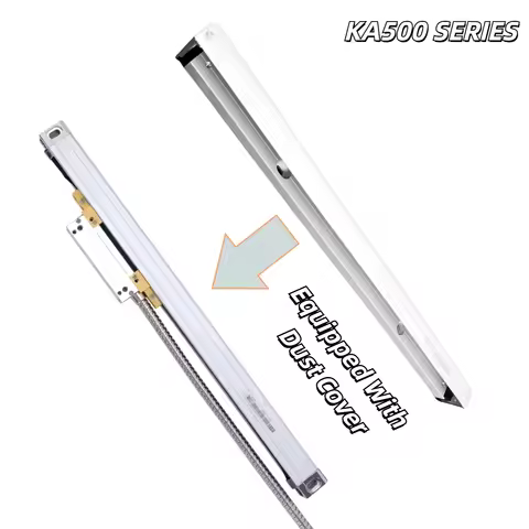 KA500【1um】 70 120 170 220 270 320 370mm Slim DRO Linear Glass Scale 18x20mm Thin Small Lathe Linear 