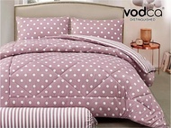 🎀🛌(Vodca แท้💯%)ชุดเครื่องนอนคุณภาพดี พร้อมผ้านวมขนาด 8 ฟุต(ครบชุด6ชิ้น)สินค้าพร้อมส่ง