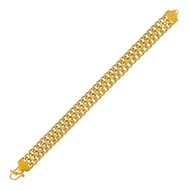 ZHULIAN BT5098 Rantai Tangan Tapak Gajah Gold Plated Emas Zhulian