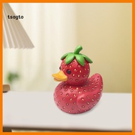 [TS] Resin Duck Figurine Banana Duck Figurine Colorful Fruit Duck Resin Figurine Home Office Decor S
