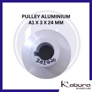 Aluminum Pulley A1 X 3 INCH X 24 MM A1 X 3 X 24