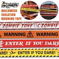 Halloween Party DIY Prop Warning Tape Scary Caution Tape Roll Danger Warning Line for Indoor Outdoor