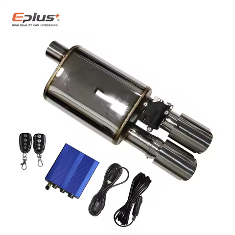 EPLUS Car stainless steel Exhaust System Muffler Electric Valve Control Exhaust Pipe Kit Adjustable 