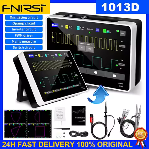 FNIRSI 1013D Digital Tablet Oscilloscope 2 Channels 100MHz*2 Band Width 1GSa/s Sampling Rate Oscillo