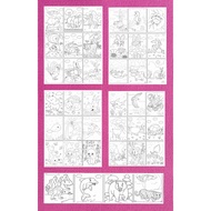 [Kids Coloring Paper 3] A4/A5 Size paper Hardcopy