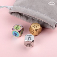 5.18-Jewelry Stainless Steel Decision-Making Dice Throwing Fun Creative Gift Valentine's Day Tricky 