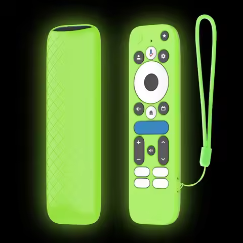 Silicone Protective Case with Lanyard Protector Remote Controller Cover Shockproof for onn.GoogleTV 