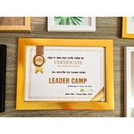 Photo Frame - Certificate Frame - Thick Border Frame, Mica Surface Wall Mount for Desk 21x30cm(A4)/ 