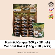 Kerisik Kelapa Toasted Coconut Paste Halal 100g x18packs