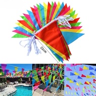 10 Meter Fiesta Plastic Flag 20pcs Multicolor Bunting Triangle Flags Birthday Party Gr
