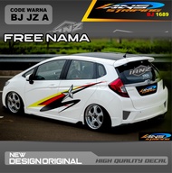 DECAL STIKER MOBIL HONDA JAZZ / DECAL STICKER MOBIL / STIKER MOBIL / STIKER MOBIL BRIO HONDA JAZZ AG