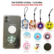 [Copy] RFID ID 125 Khz magnetic card & IC 13.56 Mhz wire hook sticker card for Copy machine