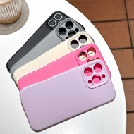Solid Color Glutinous Rice Case Protective Phone iPhone i17pro Air max 16 plus 15 14 13 12 11 iPhone