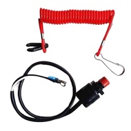 SEKINEW Safe Boat Kill Switch Lanyard Stretchable Universal Kill Switch Tether Cord Emergency Stop S