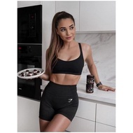 Shark gymshark Three-Point Fitness Yoga Shorts Cycling Running Sports High Waist Breathable