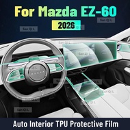 Car Interior Center Console Media Dashboard Navigation TPU Protector Film For MAZDA EZ-60 2026 EZ60 