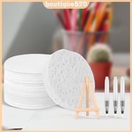 10Pcs DIY Art Supplies Foam Texture Painting Paper with 12 Marker Pen & 10 Chian & Small Easel Magic