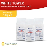 White Tower Refined Cornstarch 1kg Bundle of 3