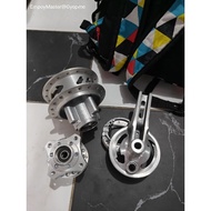 ♞DTD Small Resize hub front & rear lighten drum brake & brakeless wave raider xrm nice rs smash