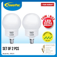 PowerPac 2x LED Bulb 10W B22 Daylight, LED Ceiling Light(PP2111)