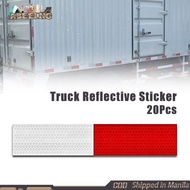 20Pcs Car Safety Reflective Sticker Truck Warning Night Light Reflector Sticker