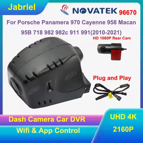 4K 2160P Car Dvr Dash Cam For Porsche Panamera 970 Cayenne 958 2010-2017 for Porsche 718 982 982c Ma