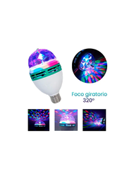 Foco Giratorio Fiesta Luces Colores Disco