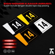 Premium Acrylic Room Number Hotel Room Number/, Villa 12x7cm Size/