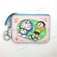 Cute Doraemon Robot Cat &amp; Nobita Ezlink Card Pass Holder Coin Purse Key Ring