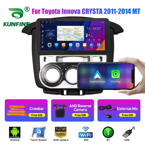 10.33 Inch Car Radio For Toyota Innova CRYSTA AT 2Din Android Octa Core Car Stereo DVD GPS Navigatio