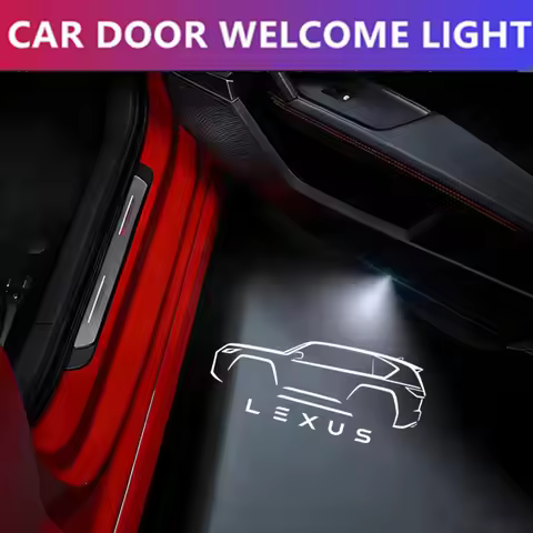LED Car Door Ghost Shadow Lamp Logo Projector Welcome Light Accessories For LEXUS ES LS IS IF LX RX