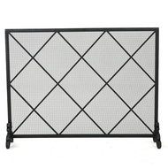 Vintaj Mesh Besi Seni Perapian Skrin Penutup Perapian Penghalang Kalis Api Alat Perapian Vila Perapi