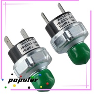 POPULAR 2Pcs Air Pressure Switch, 70-100 PSI 24V 12V Pressure Controller, Durable 1/4"-18 NPT Silver Low Pressure Switch Air Train Horn