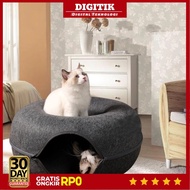 DIGITIK - Quety Cat Bed Tunnel Toy Cat Donut Tunnel Bed - Q60
