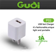 P02 GUDI 1A USB Fast Stable Travel Adapter Charger