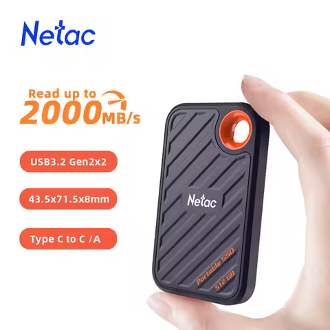 Netac NVME SSD 1tb External Hard Drive SSD 2tb M.2 SSD NVME 500gb 250gb Portbale External hd Solid S