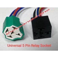 UNIVERSAL CAR RELAY 5 PIN RELAY SOCKET RELAY 5 PIN 12V 40A 87 CERAMIC RELAY SOCKET