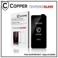 Oppo A5 2020 - COPPER Tempered Glass PRIVACY