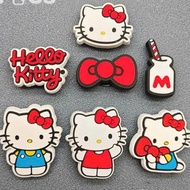 JIBBITZ attaches icroos sandals, charm stickers with lovely hello kitty motifs