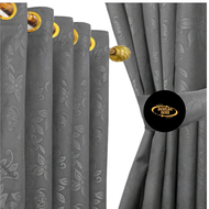 Gorden Jendela Pintu Minimalis Ring Smokering - Emboss Polos Promo Murah