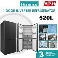 Hisense 520L 4 Door Inverter Fridge Refrigerator RQ515N4AB1 RQ555N4ABN 冰箱 四门冰箱