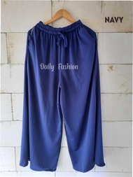 KULOT Big SIZE 6XL 100kg Celana panjang wanita Kulot POlOS Besar-Bahan crep tebal anti Lecek