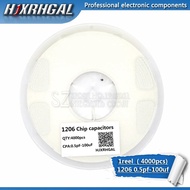 1reel 1206 smd capacitor ceramic 0.5pF-100uF 1.2pf 1.8pf 2.2pf 5.6pf 6.8pf 4.7nf 5.6nf 68nf capacito